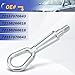 X4XZ 72157070643 Tractive Tow Hook Towing Eye Hook for BMW 1 3 5 7 X5 X3 Series E53 E60 E61 E63 E64 E65 E70 E87 E90 E91 Replace #72158266616