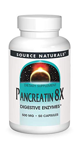 Source Naturals Pancreatin 8X, 500 Mg Digestive Enzymes - 50 Capsules #TOP17