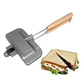 Breakfast Sandwich Maker, 4w1h sandwich maker, hot dog toaster,press bakeware nonstick frying pan pancake pan cooker with removable handle for breakfast pancakes, omelets, frittatas and toast (C-1)