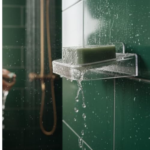 Image of Soap Dish (Wall Mount Transparent (B) Soap Dish Set of 2)
