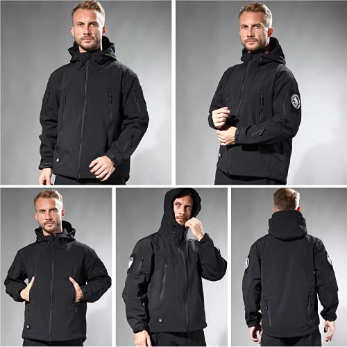 Antarctica Men's Outdoor Waterproof Soft Shell Hooded Military Tactical Jacket #TOP3