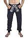 Produktbild Herren Trachten Jogging Lederhose lang - Jogginghose Bestickt - Trachtenhose - Schöneberger Trachtenlederhose Trachtenläufer Sport (XS, Blau)