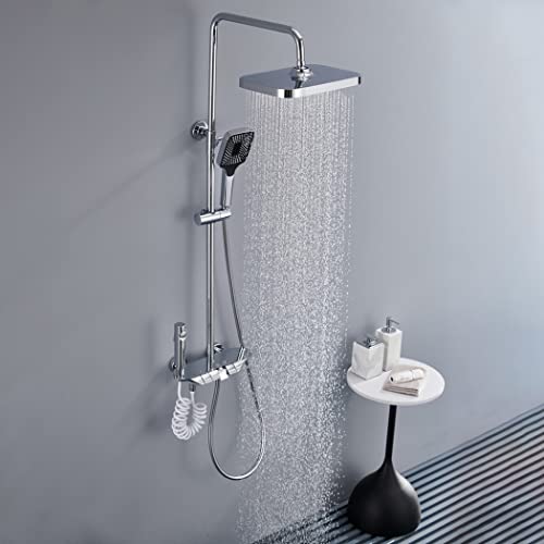 Combiné de douche thermostatique mural pour remplacer votre ancien robinet de douche