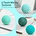iKrto Fidget Toys Magnetic Stress Balls for Adults Teens- 8pcs Silicone Stress Relief Sensory Toy | Roller Finger Toy for Office Decoration, Gift | 4 Fun Textures Large Magnet with Organizer Box