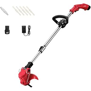 Grastrimmer Elektrische Grastrimmer,Accu Grasmaaier, Kleine Huishoudelijke Grasmaaier, Intrekbare Staaf, Uitgerust Met Lithiumbatterij En Oplader (Color : 12V*1, Size : 2000mh)