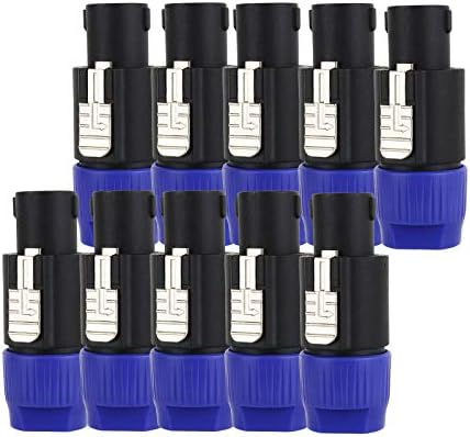HBU 10 PCS 4 Pole Speakon Connectors NL4FC Adapters for Multi Way Channels