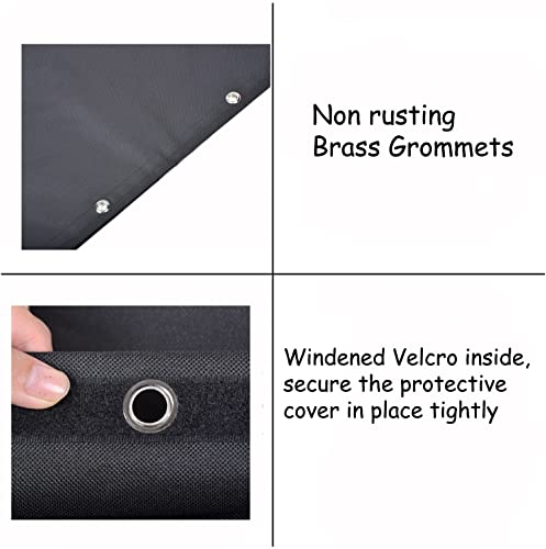 Quoyiyo Outdoor Backflow Preventer Insulation Cover -Insulated Pouch For Winter Pipe Freeze Protection, Winter Pipe, Backflow System, Water Sprinkler Valve Box, Meter Or Controller (30"W X 26"H,Black) #TOP3