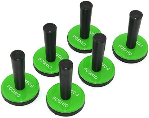 FOSHIO 6PCS Green Car Vinyl Wrap Gripper Magnet Holder Tints Tool Refrigerator Magnets