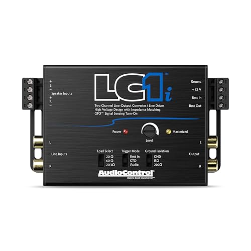 AudioControl LC1i Active 2-Channel Line Driver/Line Output Converter, Provides Input Signal to Add Amplifier to Factory Car Radio, Impedance Matching, Distortion Free