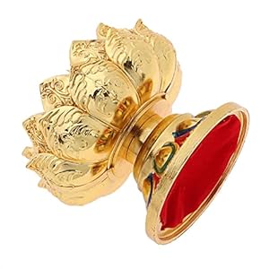 Harilla Lotus Boeddhistische Lamphouder Kandelaar, Boeddha, Buddhistische Benodigdheden, 4.5×4.5cm