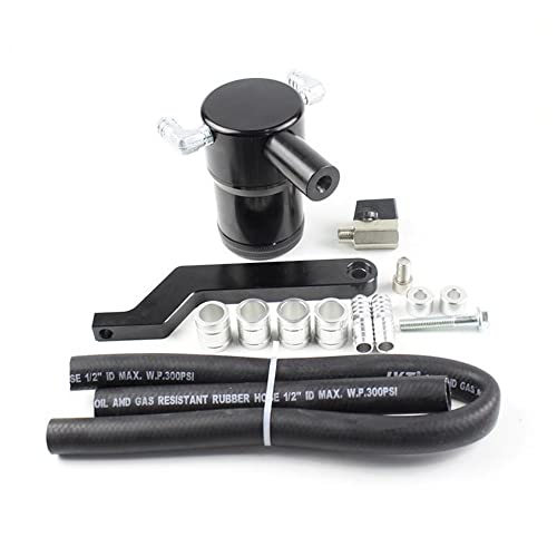 CYHRACING Aluminum Billet Oil Catch Can Tank For Ram 1500 2500 3500 5.7L 6.1L Hemi Engines W/Z Bracket BK -  cyhracingo, OT-026BK