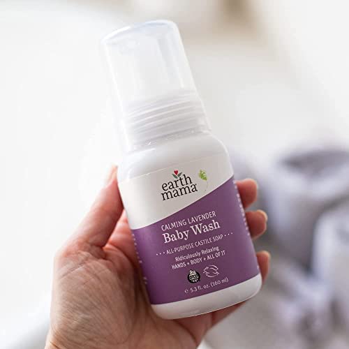 Earth Mama 0857249001127 Calming Lavender Baby Wash Liquid Foaming Hand Soap, Organic All-Purpose Lavender Body Wash For Sensitive Skin, Castile Soap thumb #6