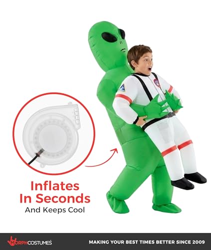 Disfraz inflable de alienígena para niños miniatura 2