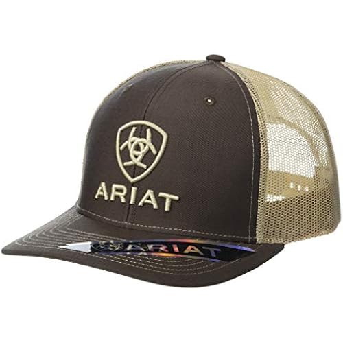 ARIAT Men’s Richardson 112 Shield Embroidered Cap with Mesh Back Snapback Closure