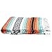 Open Road Goods Mexican Blanket in Mint, Orange & Black - Great for The Beach, Picnics, Yoga, or as a Throw!!