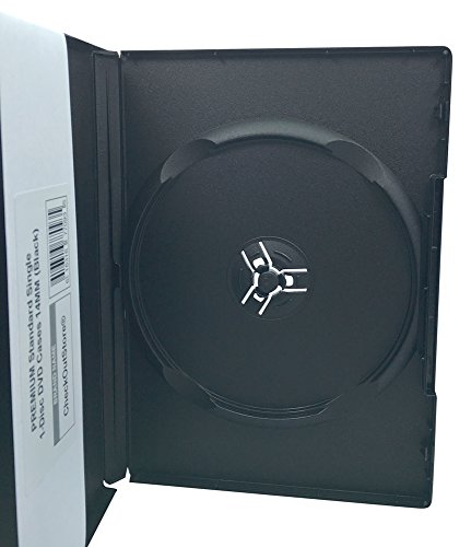 Checkoutstore (6) Premium Standard Single 1-Disc Dvd Cases 14Mm (Black) #TOP1
