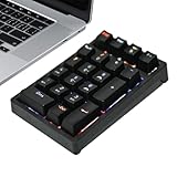 Genérico Numerische Tastatur, kompakte mechanische Tastatur mit USB, Nummernblock mit 21 Tasten, für Laptops, Desktops und Spiele