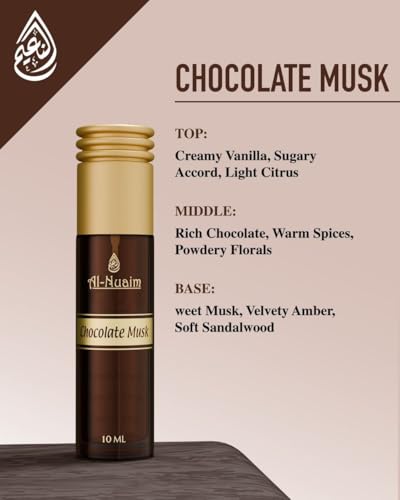 Image of Chocolate musk & Blueberry Musk Perfume Oil, Unisex, Alcohol-Free, Vegan, Long Lasting Fragrance, for Adults, 10ml, pack of 2