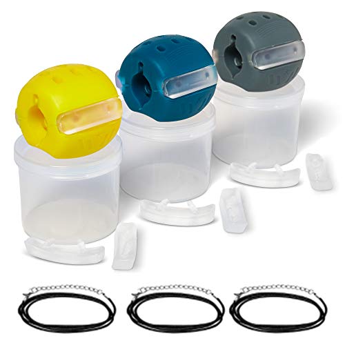 Mcintin Jaw Exerciser -Jawline Exerciser For Men-Jaw Exerciser for Women-30, 40, 50lb,Face Exerciser for Jaw Line, Face Toning Equipment- Natural Facelift- Double Chin Eliminator - Jaw Exercise Ball