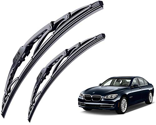 Image of WolkomHome High Performance OE Car Wiper Blade Replacement set of 2 Pc Right 24 inch Left 20 inch for BMW 7 Series