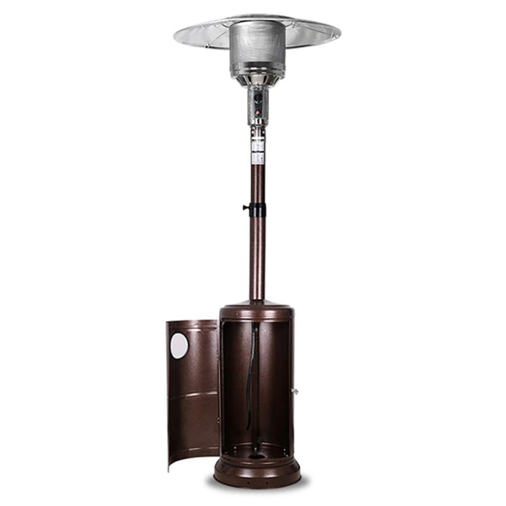 Chauffe-terrasse Chauffage d'extérieur Chauffage d'extérieur Chauffage d'extérieur pour terrasse au propane Hauteur 86,6 pouces Chauffage de terrasse sur roues, Hauteur réglab
