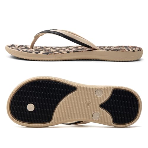 Image of VOVEA Flip Flops For Women Non-Slip Bathroom Shower Shoes Cushion foam Indoor and Outdoor Sandals