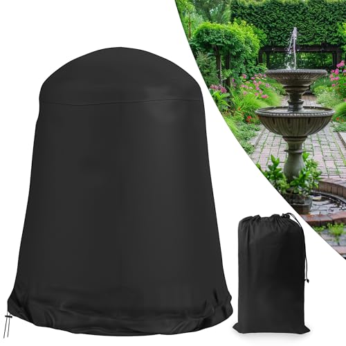 U0U Fountain Cover,48' D x 68' H Waterproof Heavy Duty Outdoor Fountain Covers,Garden Fountain...