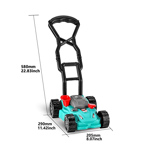 Kids Lawn Mower, Outdoor Push Lawn Toy ,Preschool Gardening Push Lawn Mower Toy Gift for Kids Children Boys, Girls… - Image 4