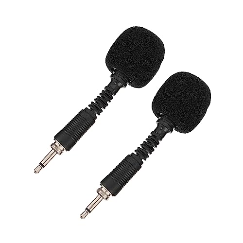 BESPORTBLE 2Pcs Line Microphone Noise Canceling Mic for Laptop Omnidirectional Design Plug and Sensitivity Sound Reproduction for Streaming and Recording