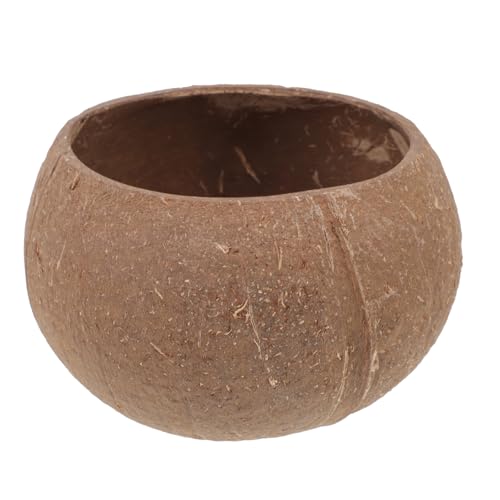 OSOLADY 3pcs Coconut Shell Candle Bowl Handmade Natural Scented Candle Holder for Home Decor Romantic Atmosphere for Parties and Events Multi-purpose Storage Jar
