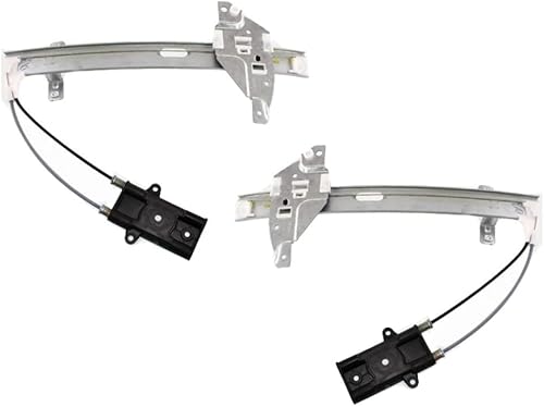 KarParts360 para Buick Regal 1999 00 01 02 03 2004 Elevalunas eléctrico lado del conductor y del pasajero Par Trasero Reemplazo para GM1550103,