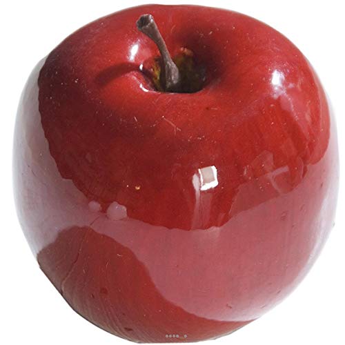 Artificielles.com - Pomme Artificielle Rouge Brillante D9cm Superbe en décoration