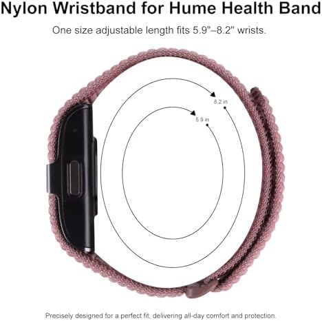 Nylon Loop Sport Replacement Bands Compatible with Hume Health Band 1.0 - 2