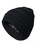 Coubeau Cappello Donna Invernale Lavorato a Maglia Cappello Semplici e Spessi per Donna e Uomo Lavorato a Maglia con Fodera