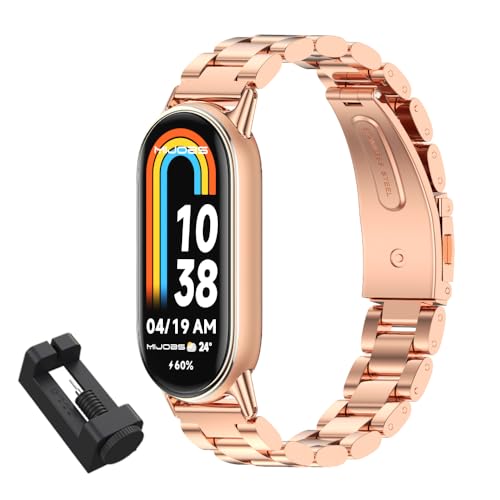 MIJOBS Xiaomi Mi Smart Band 10/9/8 �X�}�[�g�o���h 10 �ւ��o���h Mi Band 9�o���h �����p �r���v ���X�g�o���h ���f�B�[�X �����Y