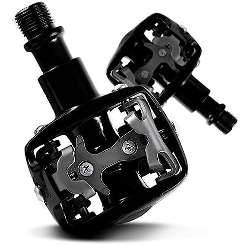 Wellgo MTB Mountain Bike Pedals and Cleats SPD Compatible Wpd-823