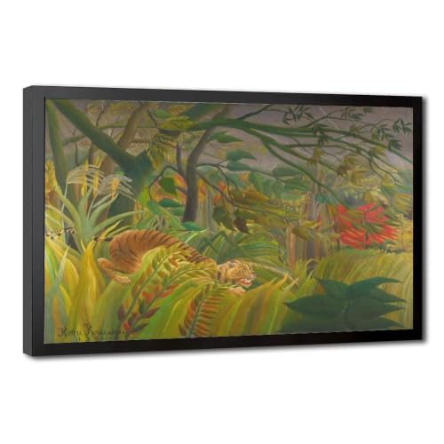 Décoration murale bureau Tigre Henri Rousseau pour rompre la monotonie