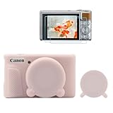 Kits de protection SX730 SX740 : notre kit d'accessoires pour appareil photo est spécialement conçu pour Canon SX730 SX740. Le colis comprend 1 coque de protection en silicone pour SX730 SX740 et 2 protecteurs d'écran LCD. Personnalisation précise basée sur l'appareil photo SX730 SX740, la coque en silicone et le protecteur en verre trempé sont parfaitement adaptés pour Canon PowerShot SX730 SX740. Appareil photo non inclus