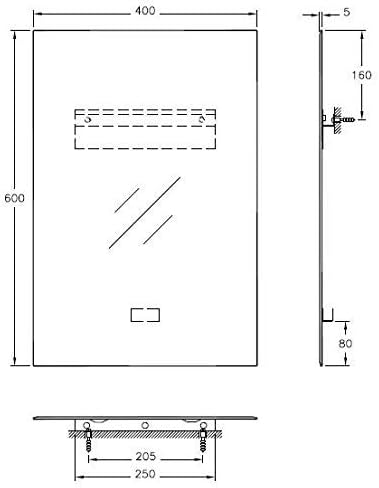 VitrA Marin A44937 Ayna, Krom