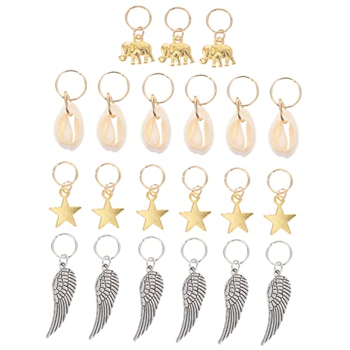 Mikinona 21pièces Charms De Cheveux Dreadlocks Accessoires De Tresses Pour Déco De Cheveux Pour Mariages Et Fêtes