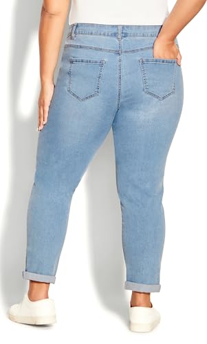 Women's Plus Size Jean - Stretch Girlfriend, 30 Light Wash4