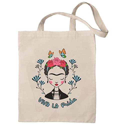 rainUP Bolsa Frida Algodón Ecológico - Tote Bag (Viva la Frida)