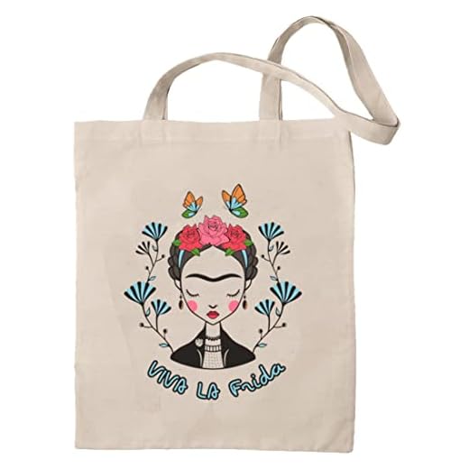 rainUP Bolsa Frida Algodón Ecológico - Tote Bag (Viva la Frida)