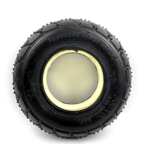 8 Inch Solid Wheel With Drum Brake 200x50 Non-pneumatic Wheel With Mechanical Brake Scooter Run Stability Control Run-flat Tire (solid tire)