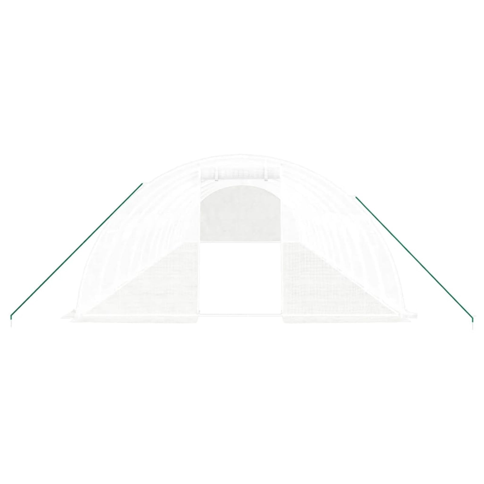 ShGaxin Szklarnia z białą stalową ramą 48 m² 12 x 4 x 2 m, szklarnia ogrodowa, szklarnia ogrodowa, szklarnia ogrodnicza, szklarnia ogrodnicza-3188076