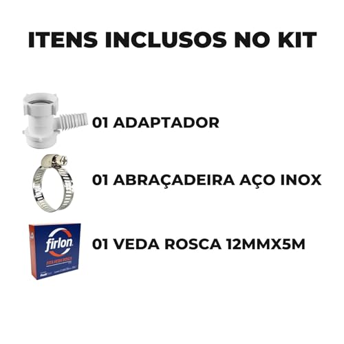 Adaptador Para Máquina de Lavar Louça + Abraçadeira Aço Inox 1