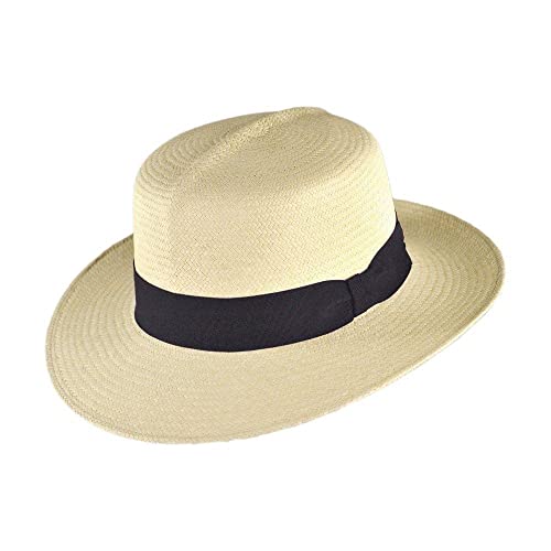 Jaxon Hats Habana Cuenca Panama Straw Hat (Large) Natural