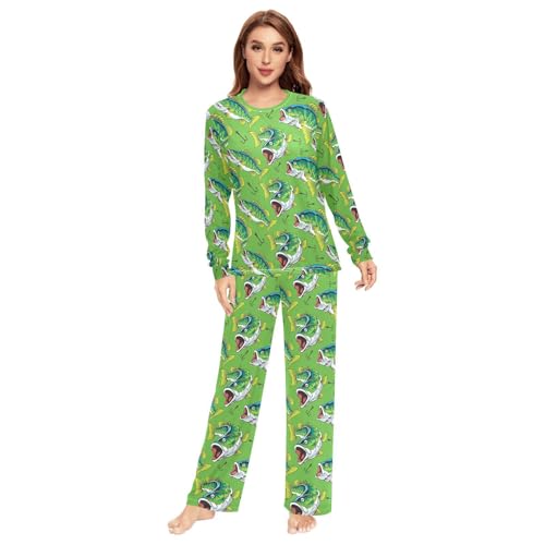 Unisex Pajama Set Long Sleeve Sleepwear Soft 2 Piece Loungewear Pj Sets for Women & Men3