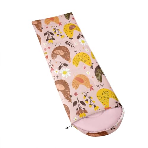 Bolsa de Dormir Feelyou Kids para Camping Niñas y Niños, 3 Estaciones con Saco de Compresión, Portátil para Mochilero miniatura 3