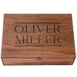Personalized wooden name box for memories, keepsake Christmas gift, present for Him, Her, Boyfriend, Girlfriend, Baby Boy, Baby Girl, Brother, Sister, Guy, Groomsmen, Bride Friend for Birthday